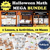 7th Grade Math - Halloween Mega Bundle | Activities, Lesso