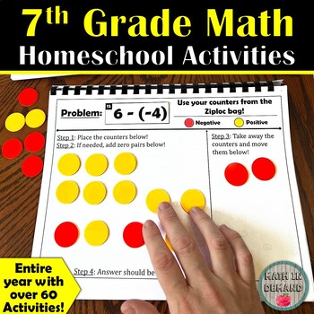 Preview of 7th Grade Math Homeschool Activities