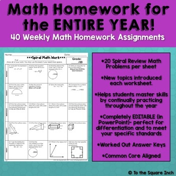 7th grade math homework pdf