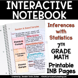 7th Grade Math Inferences & Statistics Interactive Noteboo