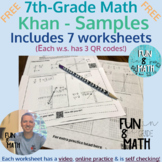 7th Grade Math - Khan Resource SAMPLES