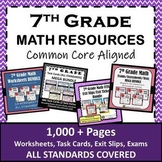 7th Grade Math Curriculum Resources Bundle