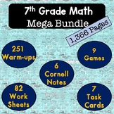 7th Grade Math Mega Bundle