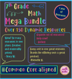 7th Grade Math Mega Bundle ~ 150+ Amazing Resources ~ 1 ye