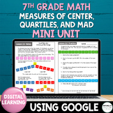 7th Grade Math Mini Unit - Measures of Center, Quartiles, and MAD