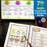 Preview of 7th Grade Math Notebook & PowerPoint Bundle