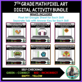 7th Grade Math Pixel Art Activity Bundle (Google Sheets)