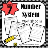 7th Grade Math Number System Worksheets