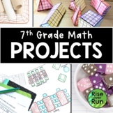 7th Grade Math Projects Bundle for the End of the Year