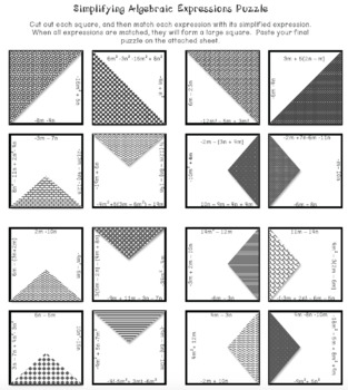 7th Grade Math Puzzles ~ Integers, Rational Numbers, Expressions