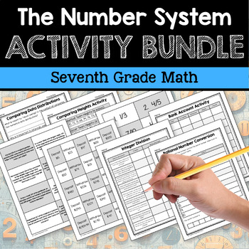 Preview of The Number System 7th Grade Math Activity Bundle with Guided Notes - 20% off