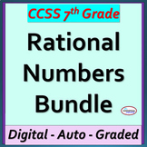 7th Grade Math Rational Numbers Bundle - 2 Escape Rooms, A