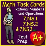 7th Grade Math Test Prep Rational Numbers & Operations Tas