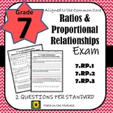 7th Grade Math Ratios & Proportional Relationships Assessm