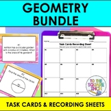 7th Grade Math Geometry Task Card Activities Bundle