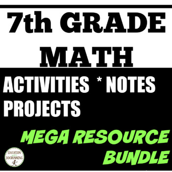 Preview of 7th Grade Math Resource Bundle