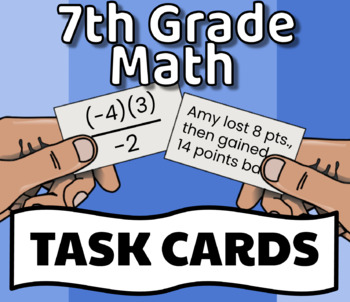 Preview of 7th Grade Math Review - 100 Task Cards!