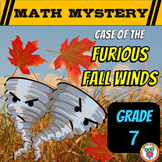 7th Grade Math Review  Activity - Fall Math Mystery Game W