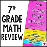 7th Grade Math Review Activity Flip Book | End of Year Review