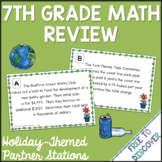 7th Grade Math Review Earth Day
