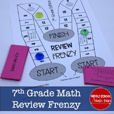 7th Grade Math Review Game | End of Year Review Activity