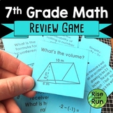 7th Grade Math Review Game for the End of Year Test Prep