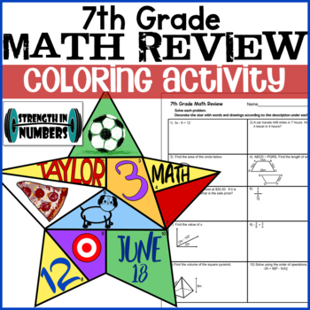 7th grade math coloring teaching resources teachers pay teachers