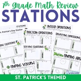 7th Grade Review Math Stations | Math Centers