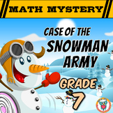 7th Grade Math Review Activity:  Winter Math Mystery Game