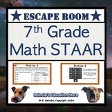 7th Grade Math STAAR Escape Room (Digital or Paper)