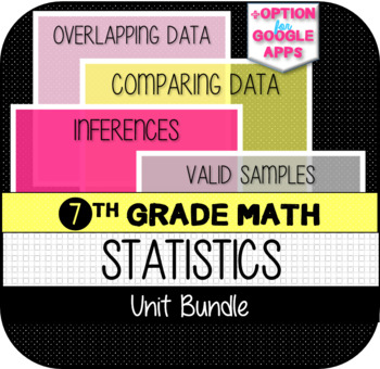Preview of 7th Grade Math STATISTICS UNIT BUNDLE