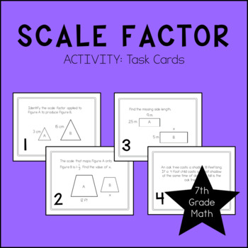 Preview of Scale Factor Activity + Independent Practice | 7th Grade Math