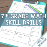 Math Intervention for Middle School | 7th Grade Math Skill Drills