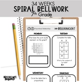 7th Grade Math Spiral Bellringers