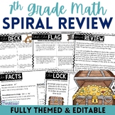 7th Grade Math Review Activity | End of Year Spiral Review