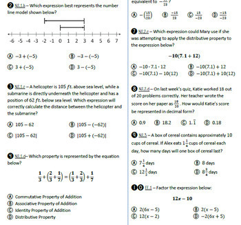 spiral review 7th grade math answer key