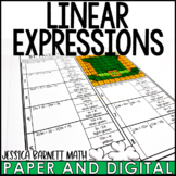7th Grade Math St. Patrick's Day Activity Linear Expressio