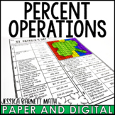 7th Grade Math St. Patrick's Day Activity Percent Operatio