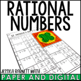 7th Grade Math St. Patrick's Day Activity Rational Numbers