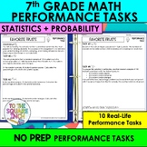 7th Grade Math Statistics and Probability Performance Tasks