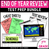 7th Grade Math Test Prep Review Worksheets and Reference S