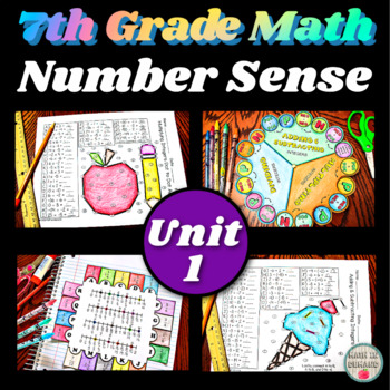 Preview of 7th Grade Math Unit 1 Number Sense Curriculum