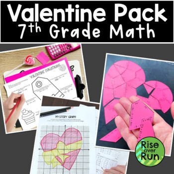 Preview of 7th Grade Math Valentine Activity Bundle