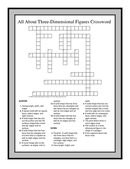 7th Grade Math Vocabulary Crossword Puzzles by Ralynn Ernest Education