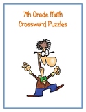 7th Grade Math Vocabulary Crossword Puzzles