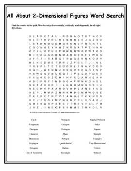 7th Grade Math Vocabulary Word Search Puzzles | TpT