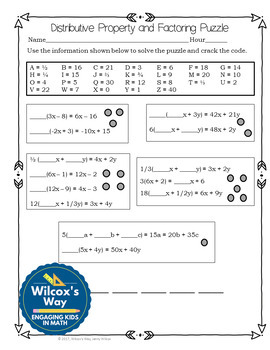 no prep 7th grade math review puzzles by wilcoxs way tpt