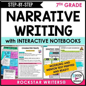 Preview of 7th Grade Narrative Writing - Printable Version - Middle School - Model Lessons