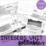 Integers Unit Foldable Bundle - 7th Grade Number Systems