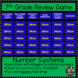 7th Grade Number Systems Integers and Rational Numbers Rev